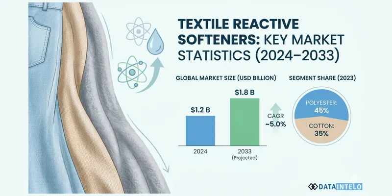 Textile Reactive Softeners Market 2026: Size, Share & Forecast to USD 1.8B